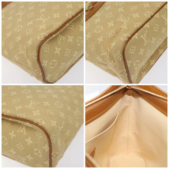 LOUIS VUITTON Monogram Mini Lucille PM Hand Bag Beige - Picture 12 of 16